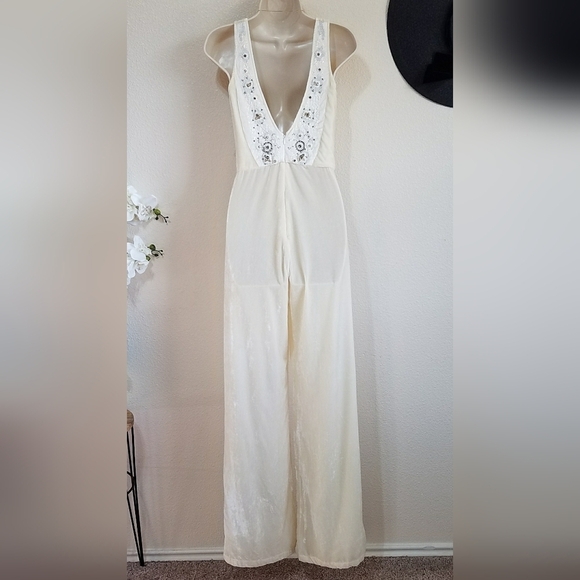 Free People x Brenda Knight Jewel Evening Jumpsuit - Picture 3 of 12